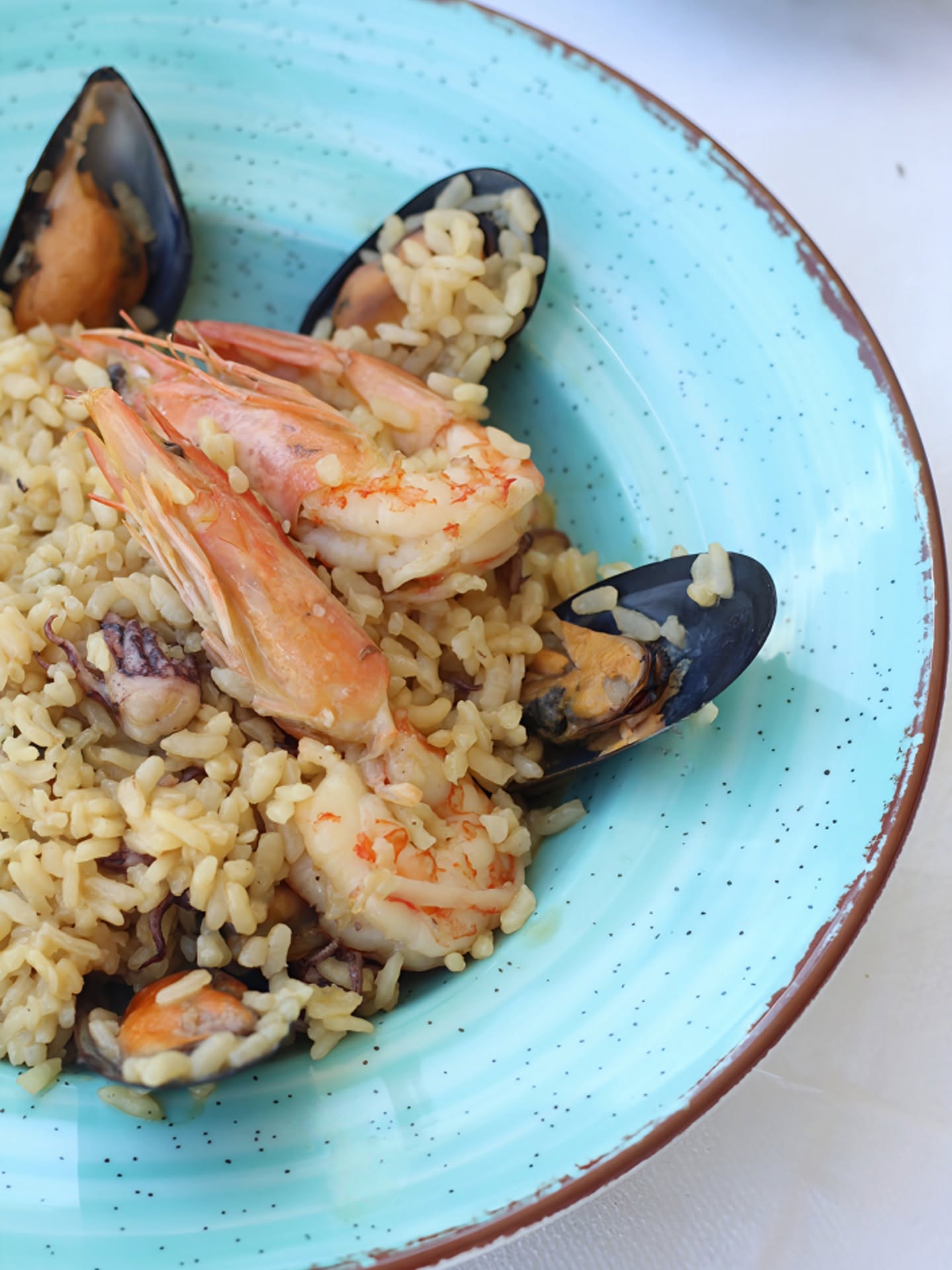 Risotto z owocami morza